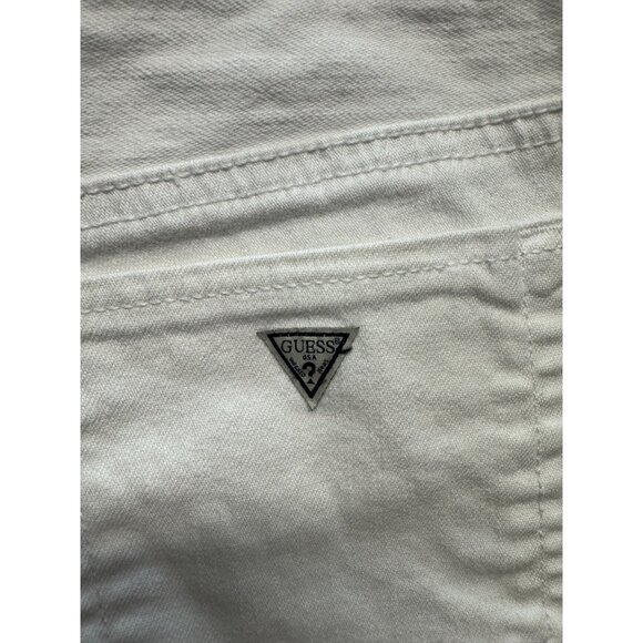 Guess Medium Rise Skinny Sarah Fit White Jeans - Picture 7 of 14